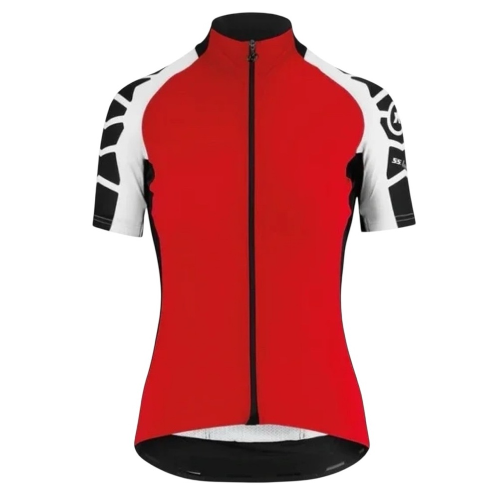 Assos SS Laalalai Cycling Jersey_Evo7 Lady red white black XL like new condition